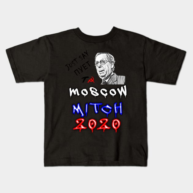 ditch Moscow Mitch Kids T-Shirt by joyTrends